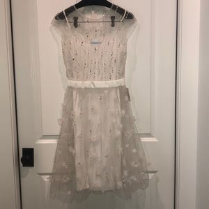 NWT Kathy Hilton White Beaded dress